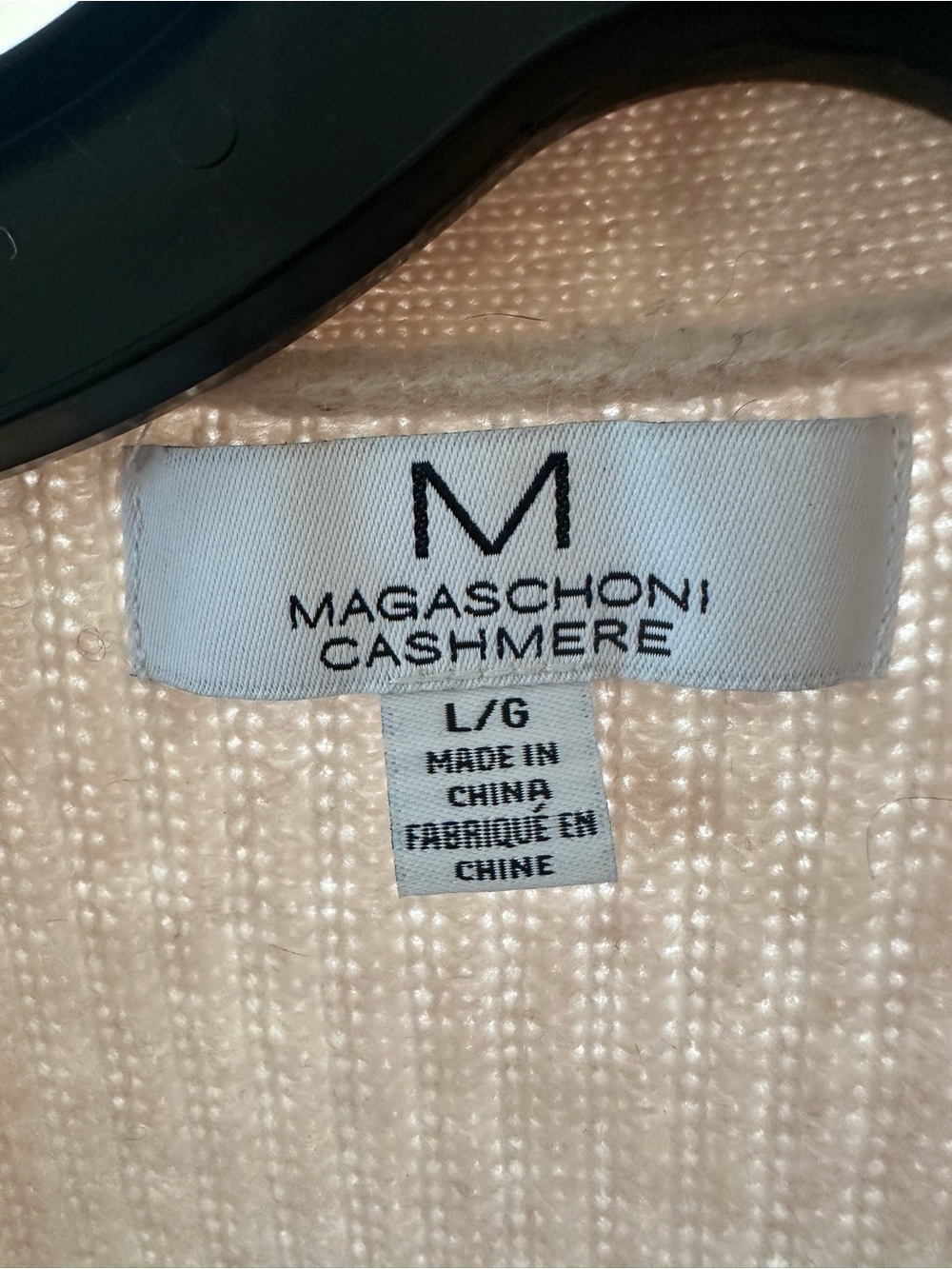 Magaschoni Cream Cashmere Sweater Top